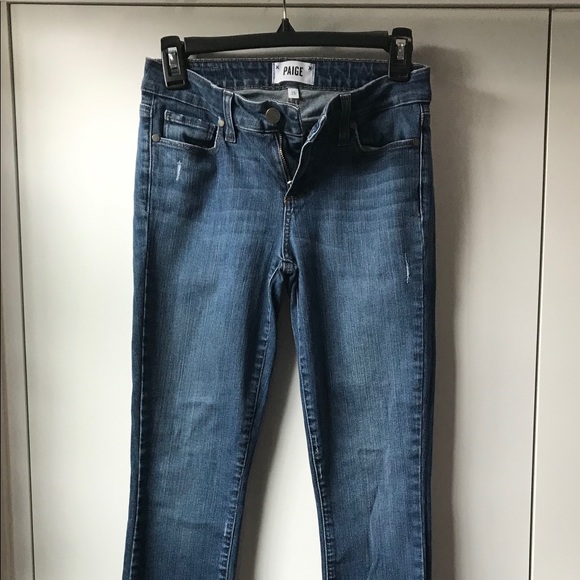 PAIGE Mid-Rise Verdugo Ankle Nellie Dest. Jeans - Picture 3 of 7